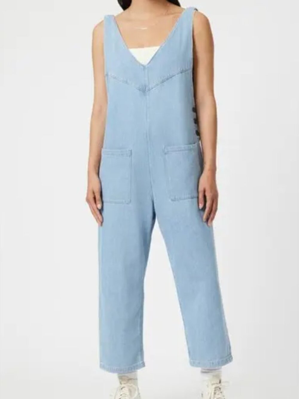 Mavi Myra Light Well Blue Jean Jumpsuit Size S